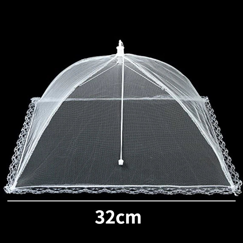 Foldable Food Mesh Cover Fly Anti Mosquito Pop-Up Food Cover Umbrella Meal Vegetable Fruit Breathable Cover Kitchen Accessories.