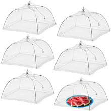 Charger l&#39;image dans la galerie, Foldable Food Mesh Cover Fly Anti Mosquito Pop-Up Food Cover Umbrella Meal Vegetable Fruit Breathable Cover Kitchen Accessories.
